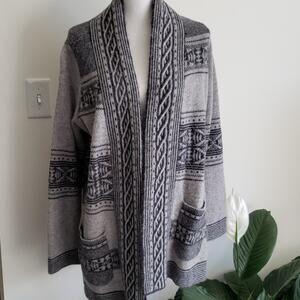 Pendleton Fair Isle Belted Wool Sweater Medium Like New